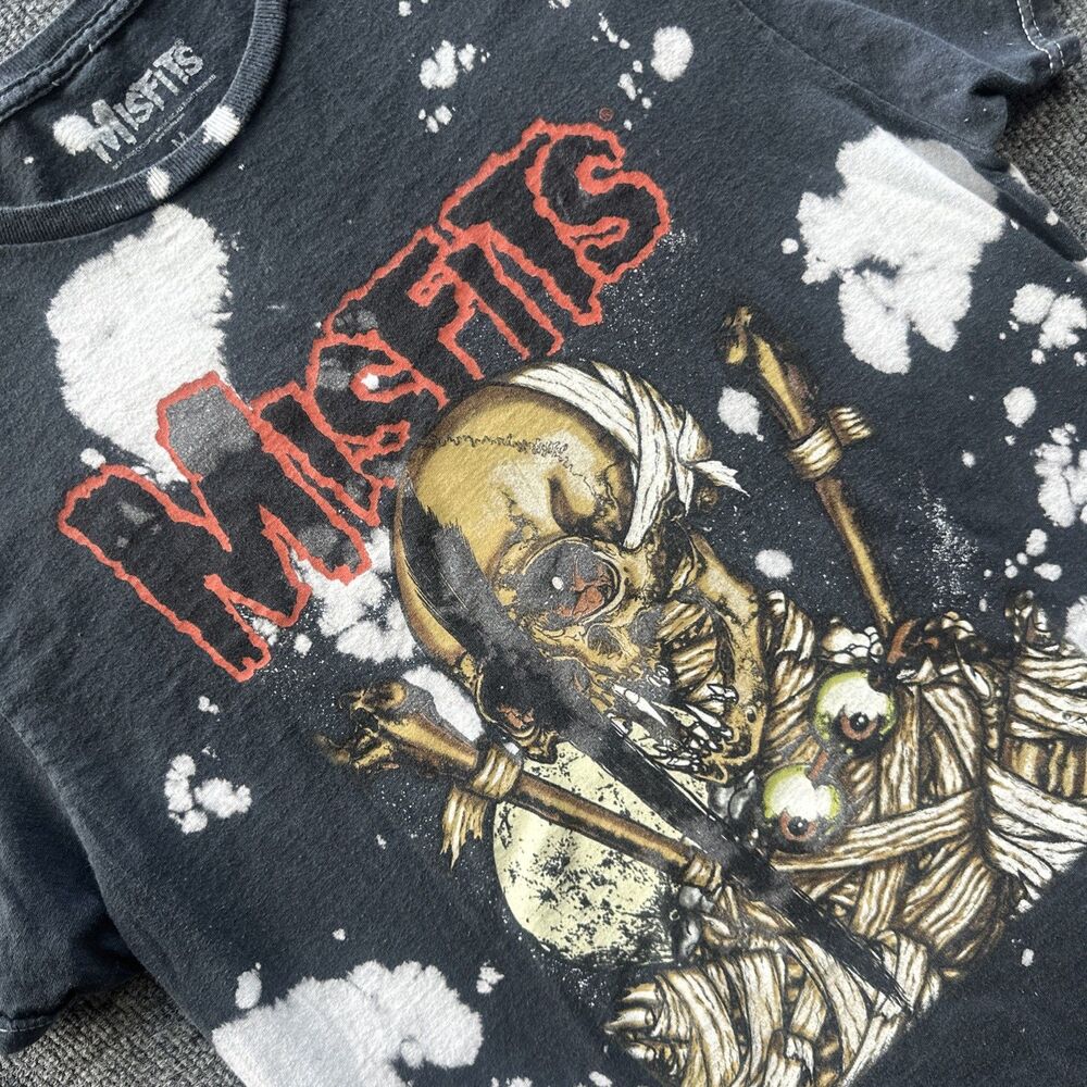 Vtg MISFITS Band T Shirt Size Medium Graphic Tee Streetwear Short Sleeve Cotton
